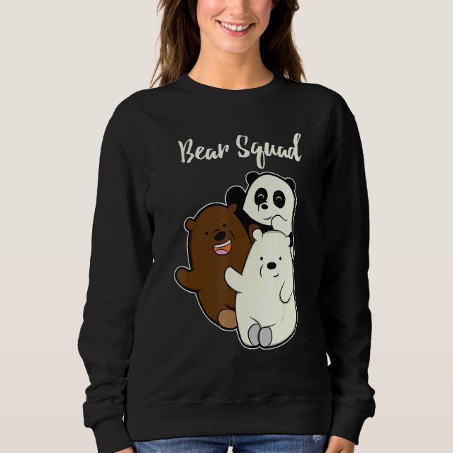 Sweatshirt Équipe D'Ours Drôle Pour Ours Grizzly Panda (Devant)