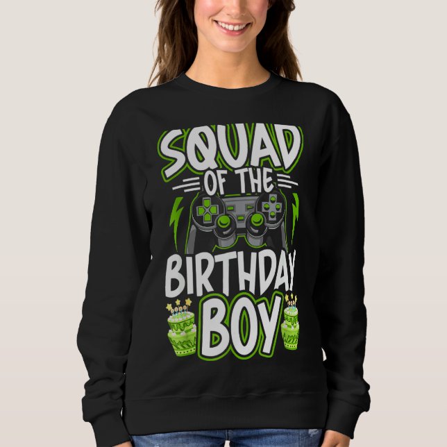 Sweatshirt Équipe du jeu vidéo pour garçon d'anniversaire (Devant)