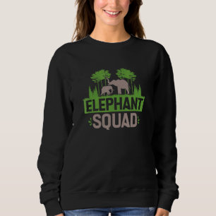 Sweatshirt Équipe éléphant  Soigneur d'éléphants Zoologiste