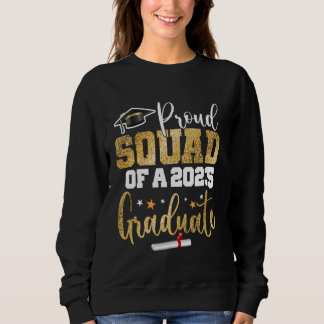 Sweatshirt Équipe Fière D'Une Classe De 2025 Graduate Senior 