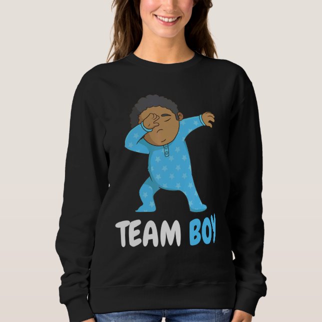 Sweatshirt Équipe Garçon Genre Révéler Hommes Femmes Cool Béb (Devant)