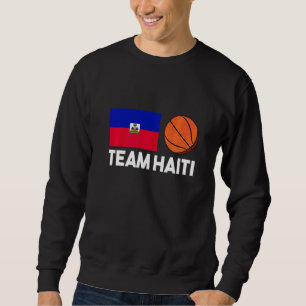 Sweatshirt Équipe Haïti Haïti Drapeau Haïtien Basketball Fan 