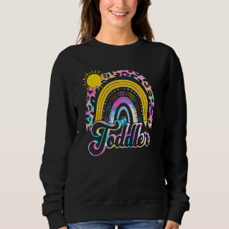 Sweatshirt Équipe Tout-Petits De Retour À L'école Arc-En-Ciel