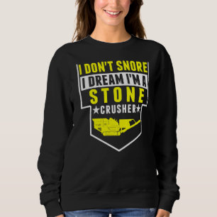 Sweatshirt Équipement Je ne ronfle pas Rêve Je suis Croisés e