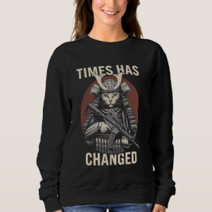 Sweatshirt Équipement tactique de paintball de chat samouraï