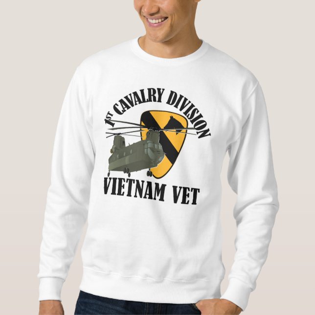 Sweatshirt ęr Vétérinaire de Cav Vietnam - CH-47 (Devant)