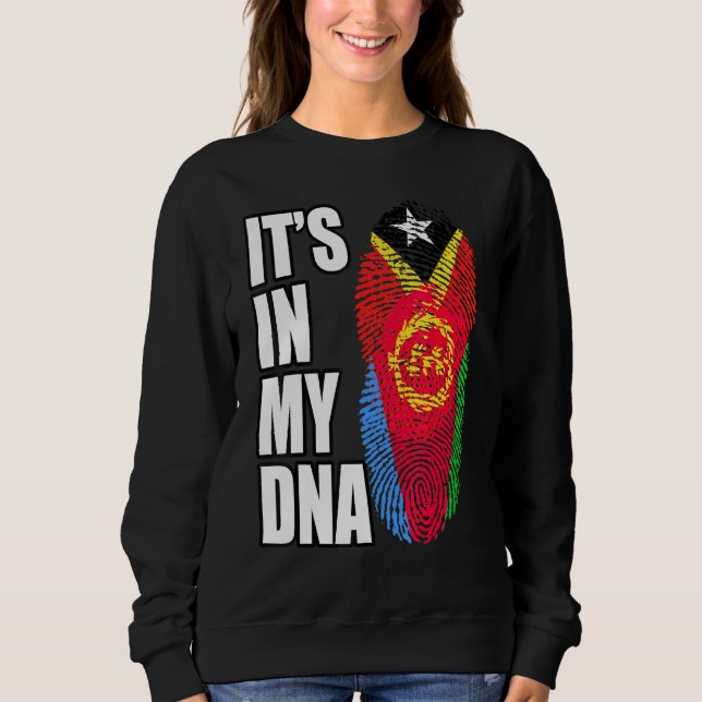 Sweatshirt Erythréen Et Timorais Mélangent L'ADN Patrimoine D (Devant)