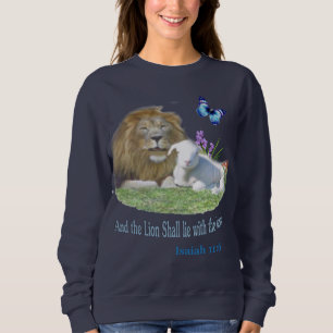 Sweatshirt Ésaïe 11 : 6 Lion et Débardeur de l'agneau