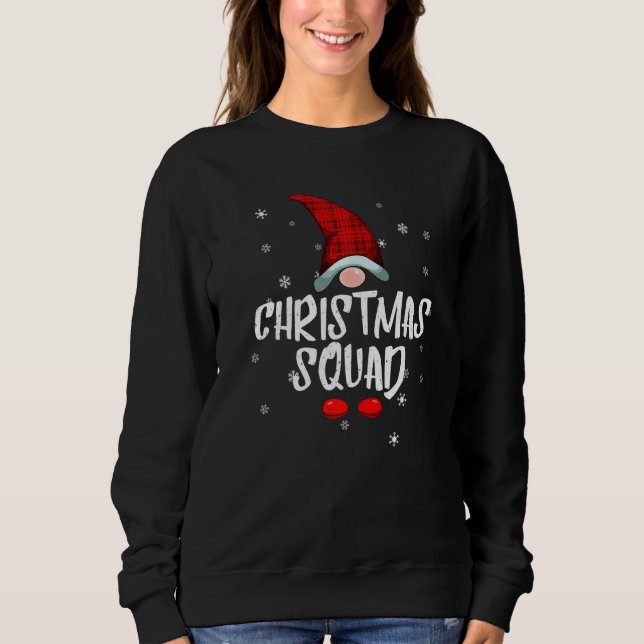 Sweatshirt Escadron de Noël Gnome Famille Pyjama de Noël (Devant)