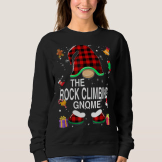 Sweatshirt Escalade Rock Gnome Buffalo Plaid Matching Famille