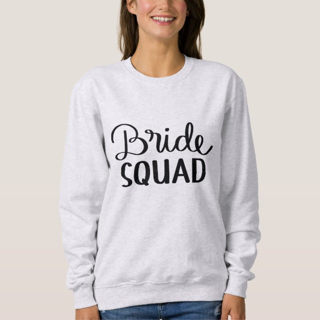 Sweatshirt Escouade de la mariée (Devant)