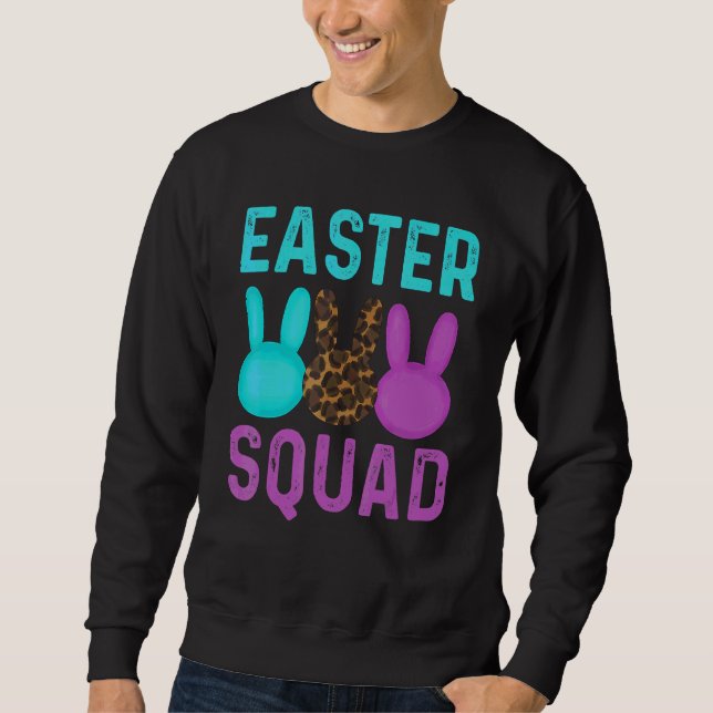 Sweatshirt Escouade De Pâques Pour Femmes Et Filles Lapin De  (Devant)