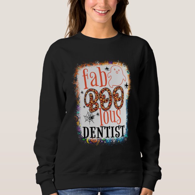 Sweatshirt Escouade dentaire foabolique blanchie Halloween (Devant)