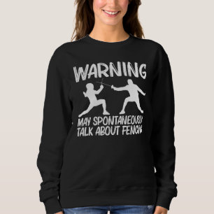 Sweatshirt Escrime Cool Pour Hommes Femmes Escrimeur Sport Ép