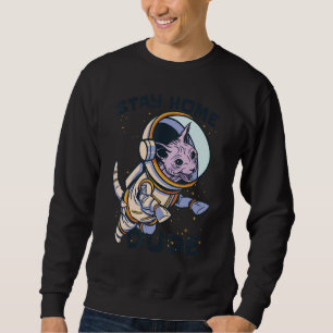 Sweatshirt Espace astronaute de chat