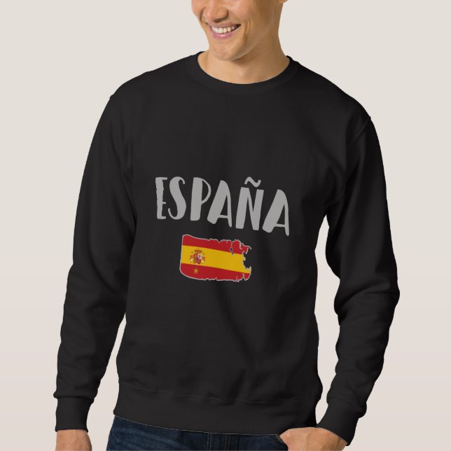 Sweatshirt Espagne Football Fan Shirt Drapeau (Devant)