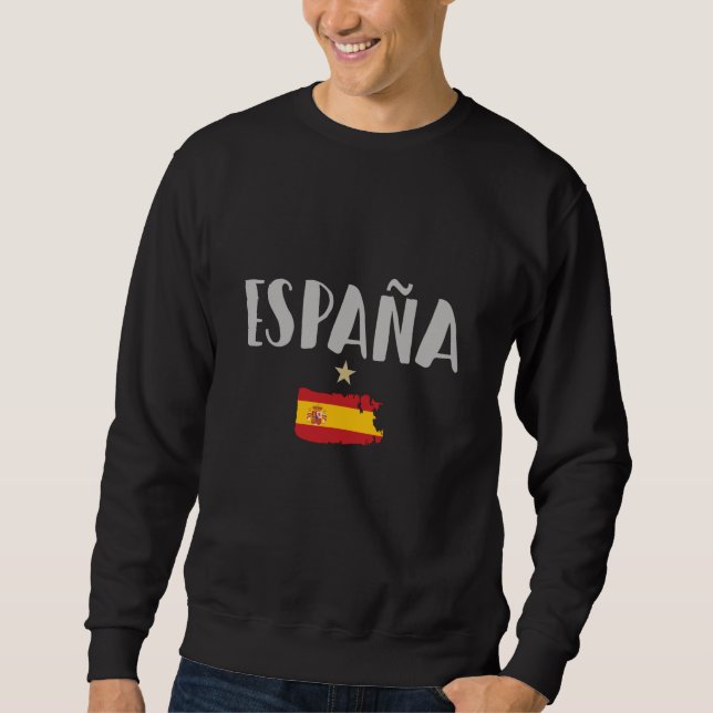 Sweatshirt Espagne Football Fan Shirt Drapeau (Devant)