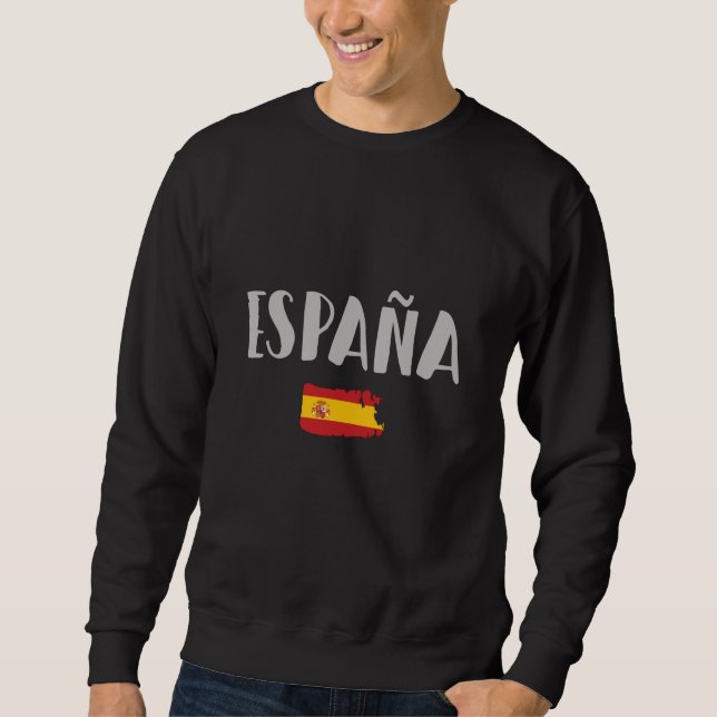 Sweatshirt Espagne Football Fan Shirt Drapeau (Devant)
