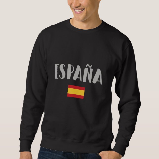 Sweatshirt Espagne Football Fan Shirt Drapeau (Devant)