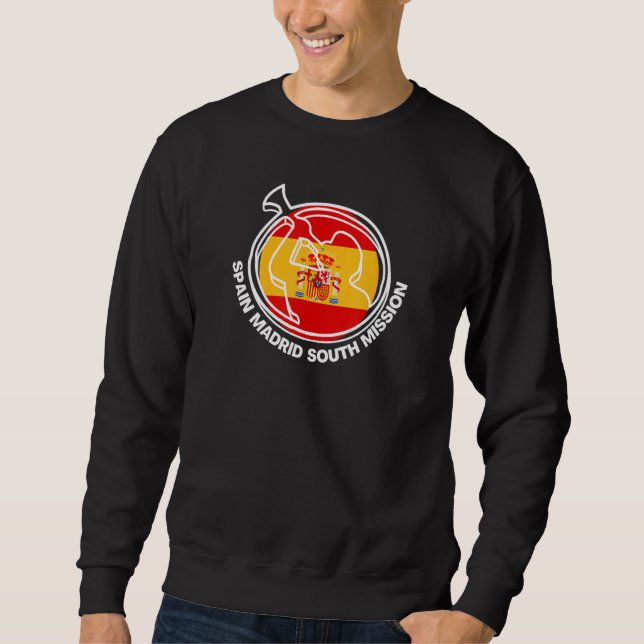 Sweatshirt Espagne Madrid Sud LDS Mission Fière Mormon Missio (Devant)
