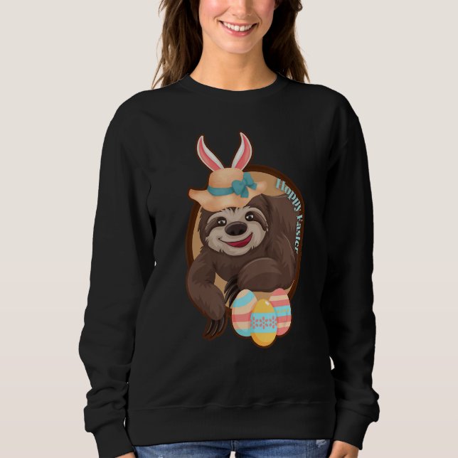 Sweatshirt Espèce De Pâques Avec Bonnet D'Oreilles De Lapin E (Devant)
