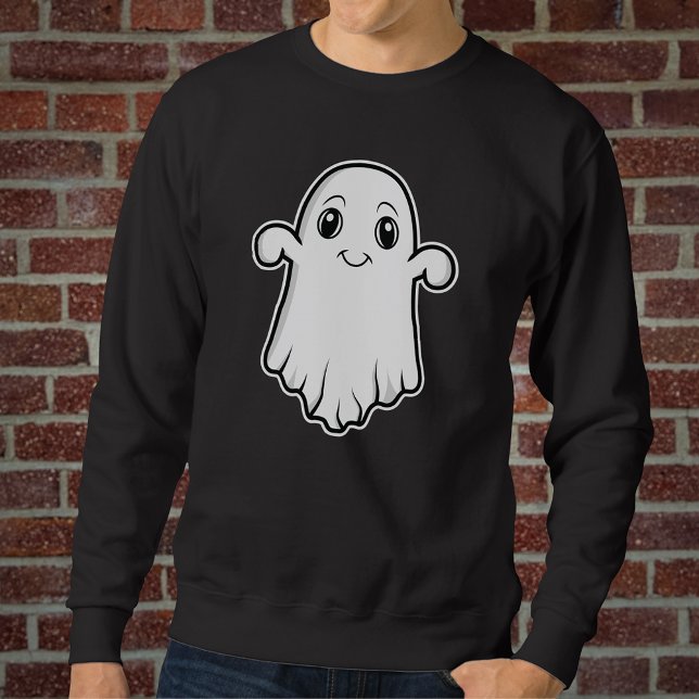 Sweatshirt Esprit Fantôme Avec Un Design De Dessin Smile Hall (Fun design for the Halloween season, for example.)