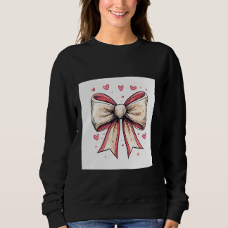 Sweatshirt Esthétique Pink Bow Heart Love Romantique Heart gi