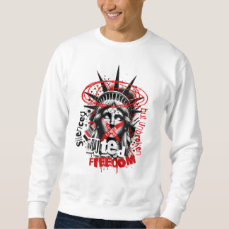 Sweatshirt état de liberté réduit au silence mais ininterromp