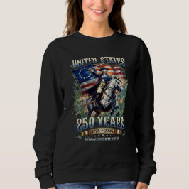 Sweatshirt États-Unis 250 ans 1776-2026 Cheval Épée Washingto