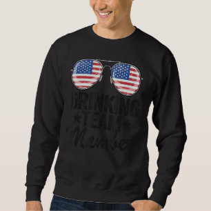 Sweatshirt Etats-Unis Membre de l'équipe de boisson American 