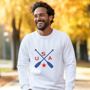 Sweatshirt États-Unis Portes à pédales traversées avec Star L