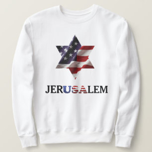 Sweatshirt Étoile de David USA, jerUSAlem Israël Palestine Gu
