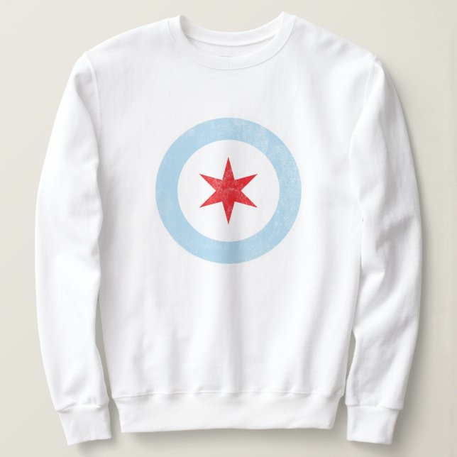 Sweatshirt Étoile Distante De Chicago (Design devant)