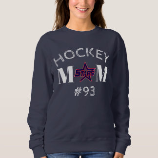 Sweatshirt Étoiles de KC - Mère de Hockey (Sombre) avec numér