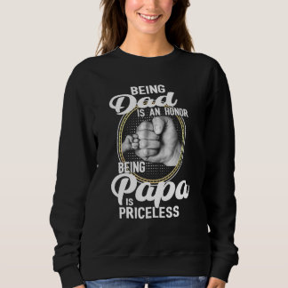 Sweatshirt Être Papa Est Un Honneur Être Papa Est Un Vain Ine