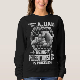 Sweatshirt Être Papa Est Un Père Phlebotomiste Sans Prix