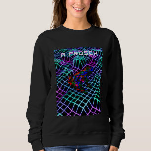 Sweatshirt Étudiants Cashper A Frog Vaporwave Merci esthétiqu