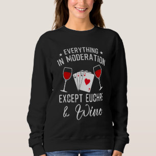 Sweatshirt Euchre - Euchre Card Jeu Et Vin