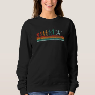 Sweatshirt Évolution de l'escrime Escrimeur rétro Combattant