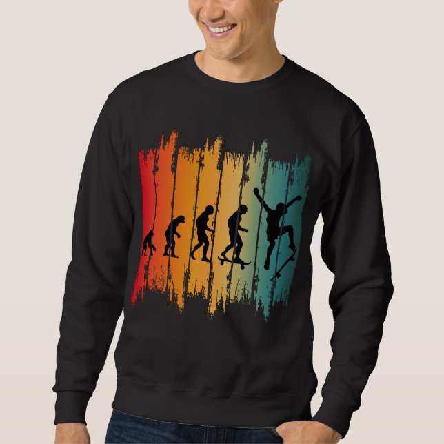 Sweatshirt Évolution Du Skateboard (Devant)