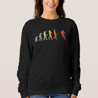 Sweatshirt Evolution Du Ski Rétro Pour Les Skieurs
