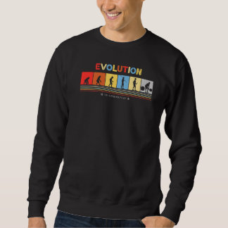 Sweatshirt Évolution D'Un Retro De Strongman Retro Look De le