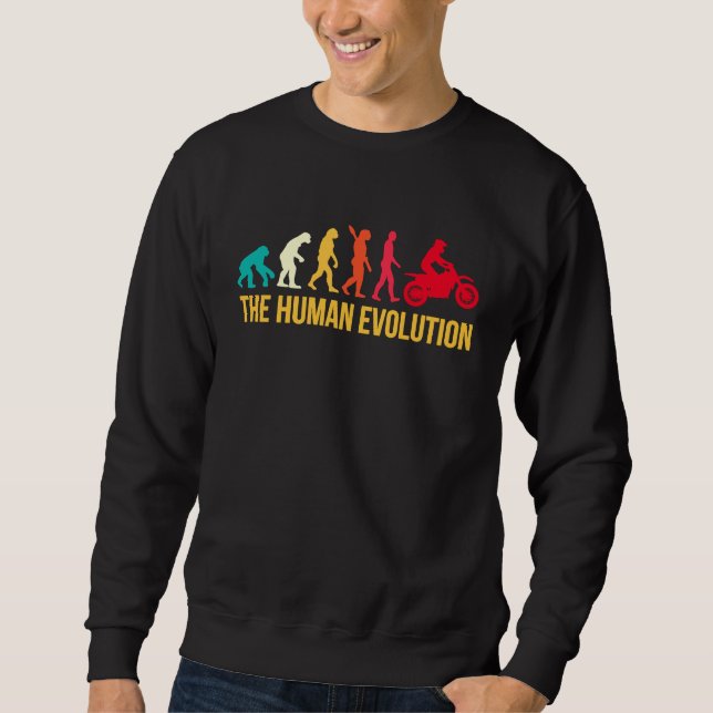 Sweatshirt Evolution Graphic Dirt Biker Motorcycle Enduro Mot (Devant)