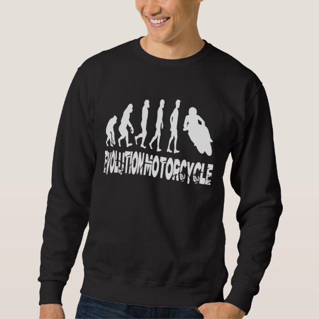 Sweatshirt Evolution Motorcycle Emocycle Emocycle Motorcycli (Devant)