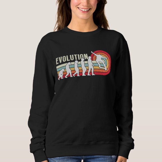 Sweatshirt Evolution Skateboarding Skate Retro Streetwear  3 (Devant)