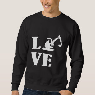 Sweatshirt Excavateur Chauffeur Construction Bâtiment Ouvrier