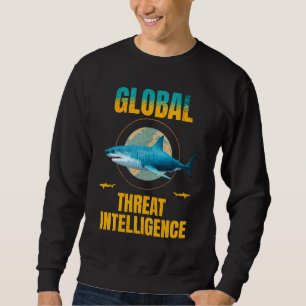 Sweatshirt Expert en cybersécurité Requin Drôle
