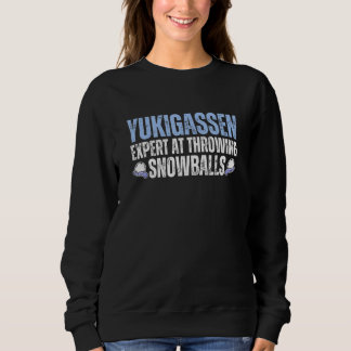 Sweatshirt Expert en yukigassen pour lancer des boules de nei