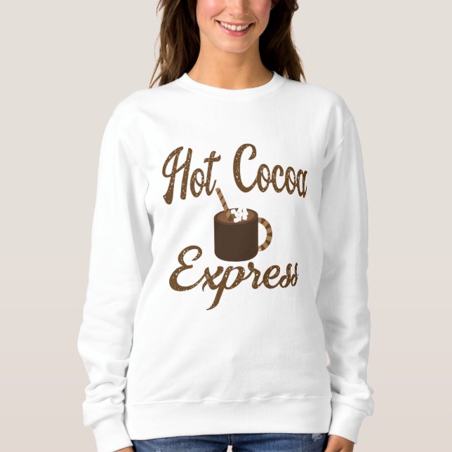 Sweatshirt Express de cacao chaud, Chocolat chaud, Automne, H (Devant)