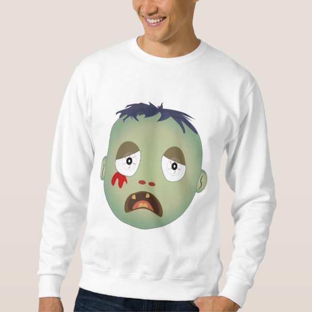 Sweatshirt Expressions de visage Zombie (Devant)